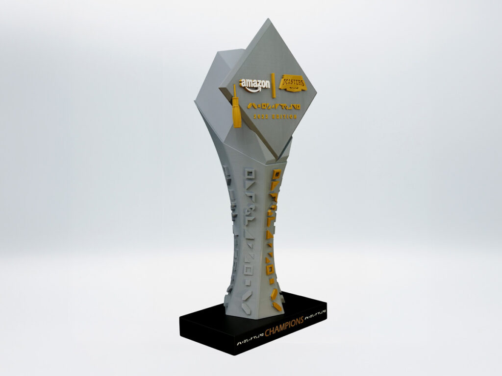 Custom Right Side Trophy - Champions Lol Amazon Master University 2022