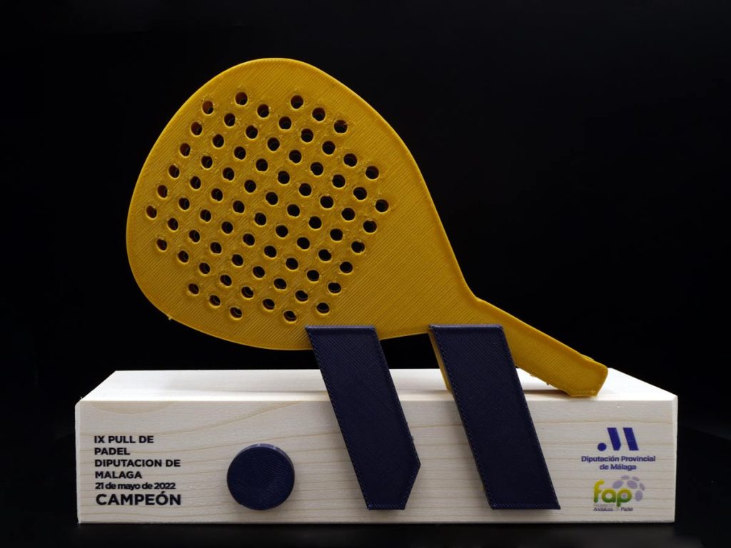 Custom Trophy - IX Padel Pull Provincial Council of Malaga 2022