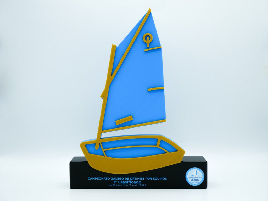 Custom Trophy - 1st Classified Galician Championship Optimist As Pontes