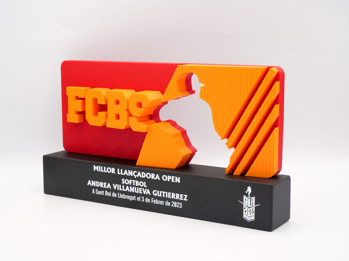 Custom Left Side Trophy - Best Open Softball FCBS Pitcher