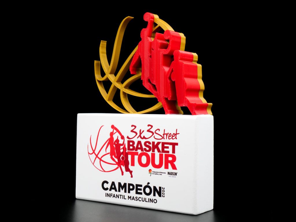 Custom Left Side Trophy - Children's Male Champion 3x3 Street Basket Tour 2022