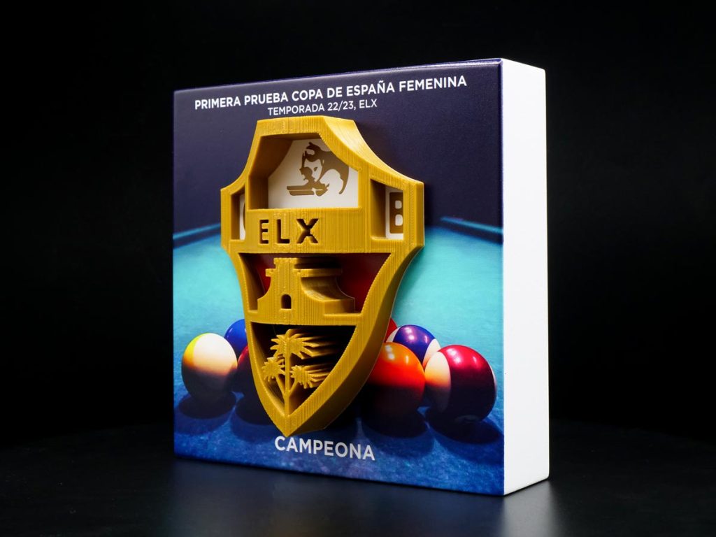 Custom Left Side Trophy - Champion of the First Spanish Women's Cup ELX