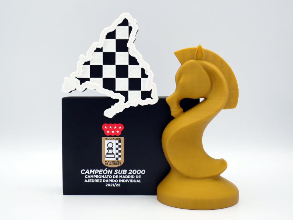 Custom Trophy - Champion Sub 2000 Individual Quick Chess Championship of Madrid 2022