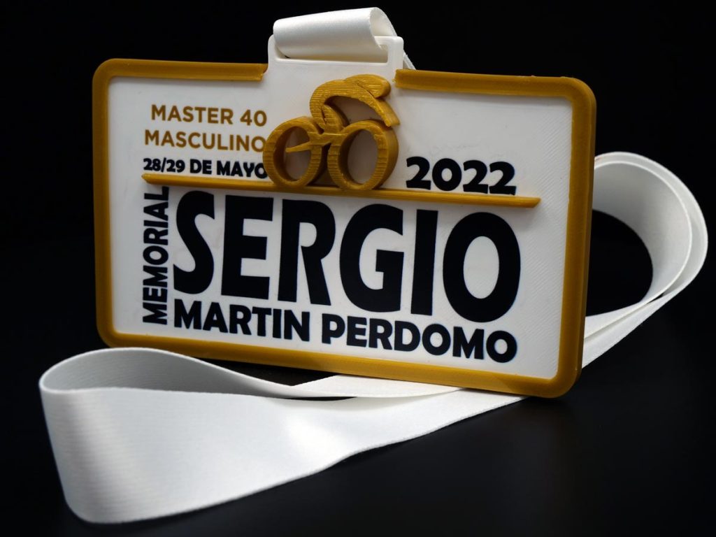 Custom Left Side Medal - Master 40 Male Memorial Sergio Martín Perdomo 2022