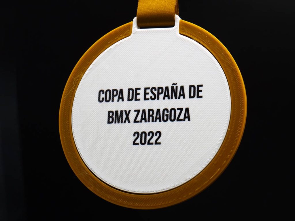 Custom Back Side Medal - Spanish BMX Cup Zaragoza 2022