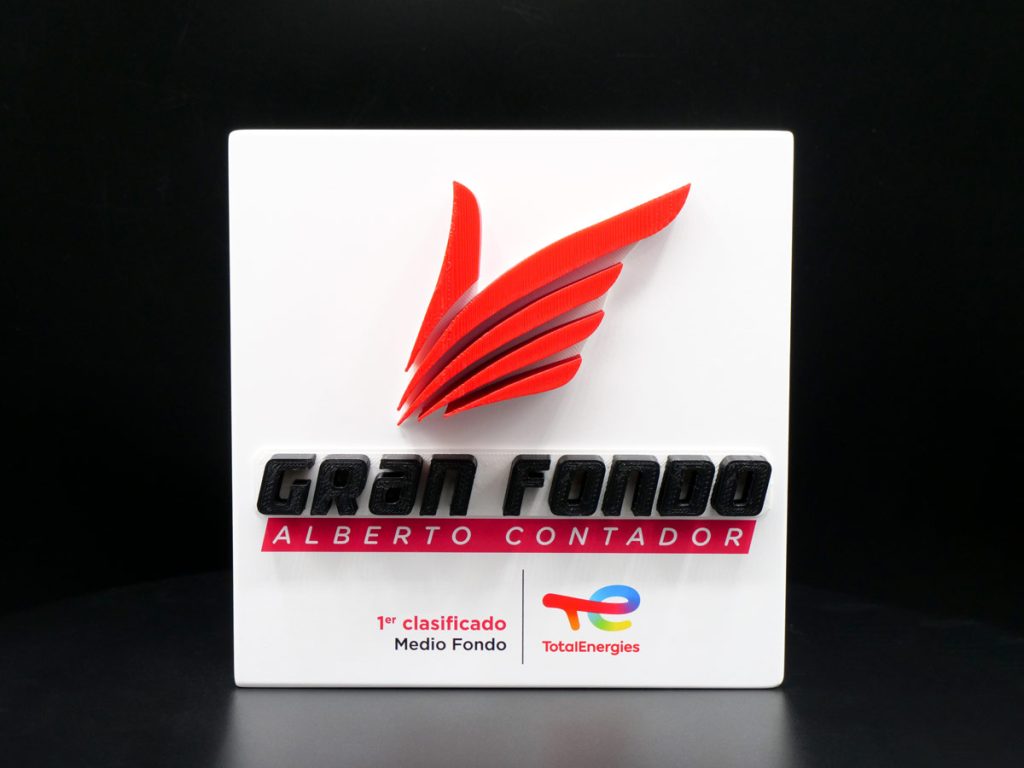 Custom Trophy - 1st Classified Gran Fondo Alberto Contador