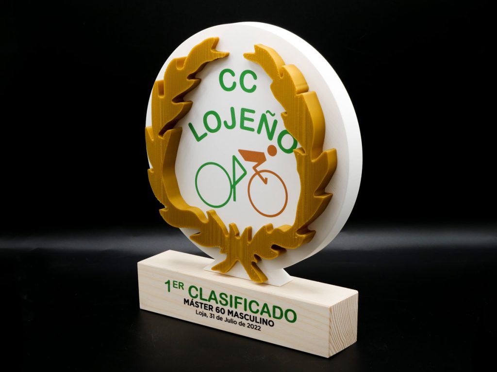 Custom Left Side Trophy - CC Lojeño Master 60 Male