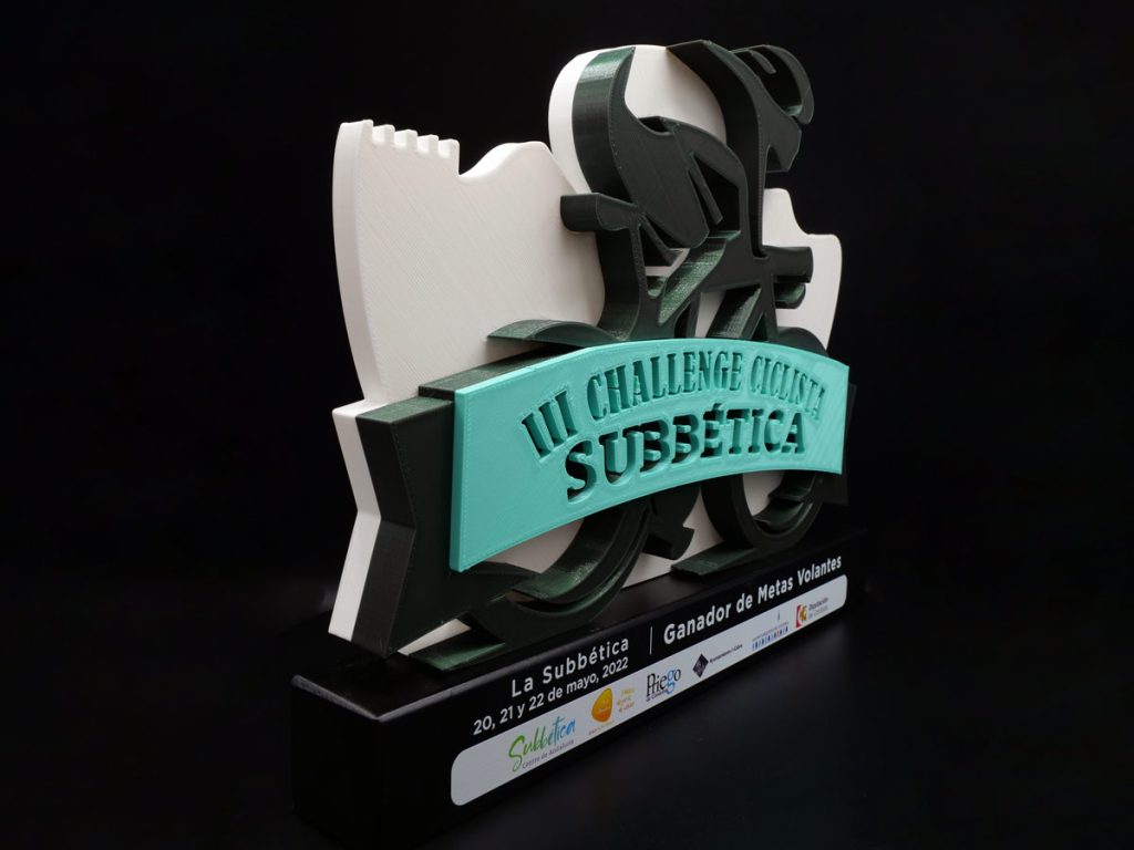 Custom Right Side Trophy - III Subbetica Cycling Challenge