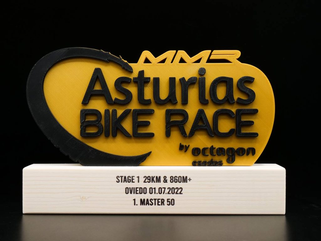 Custom Trophy - Master 50 Asturias Bike Race Octagon
