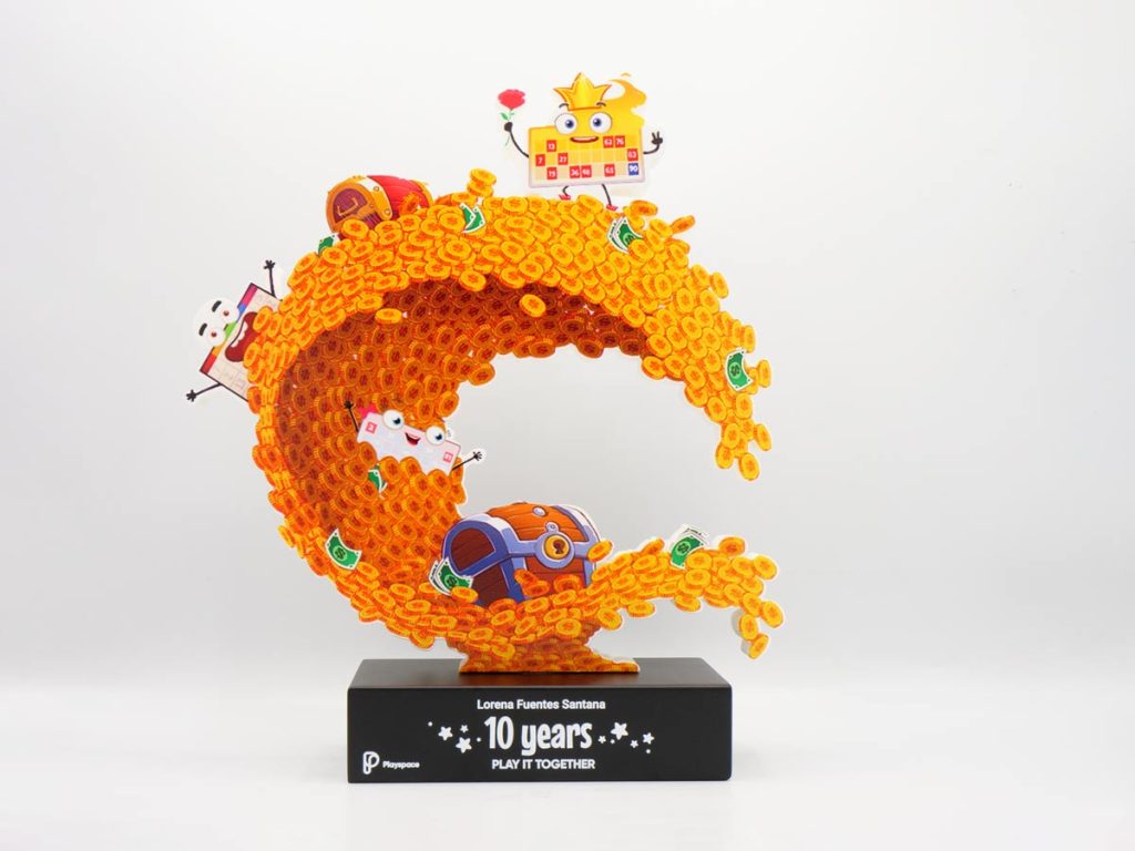Custom Trophy - 10 Years Play It Together Playspace