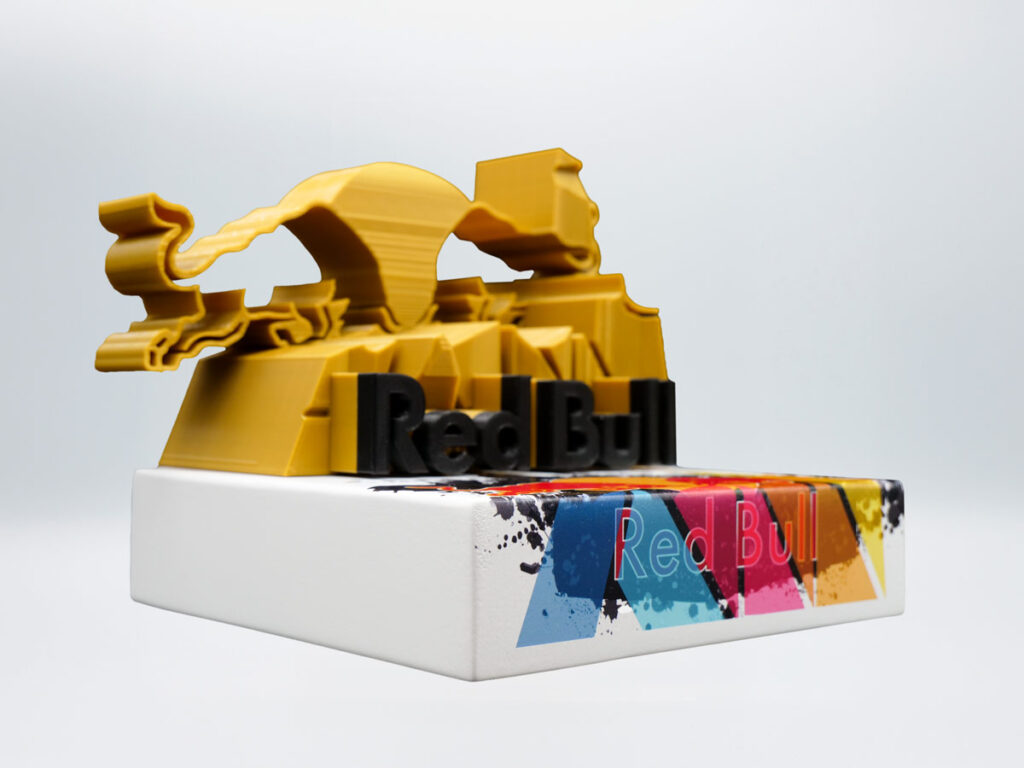 Custom Trophy 3D Detail - Red Bull