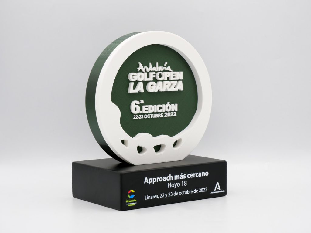 Custom Right Side Trophy - 6th Edition Andalucía Golf Open La Garza 2022