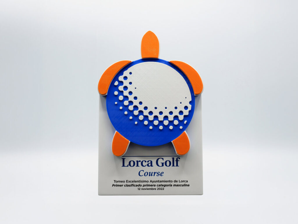 Custom Trophy - First Classified First Male Category Lorca Golf 2022 Tournament
