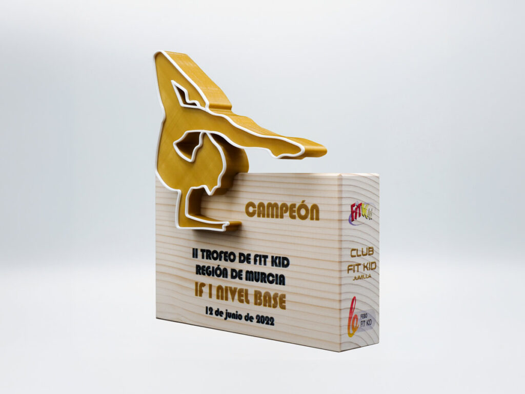 Custom Trophy Position Detail - Champion II Trophy of Fit Kid Region of Murcia