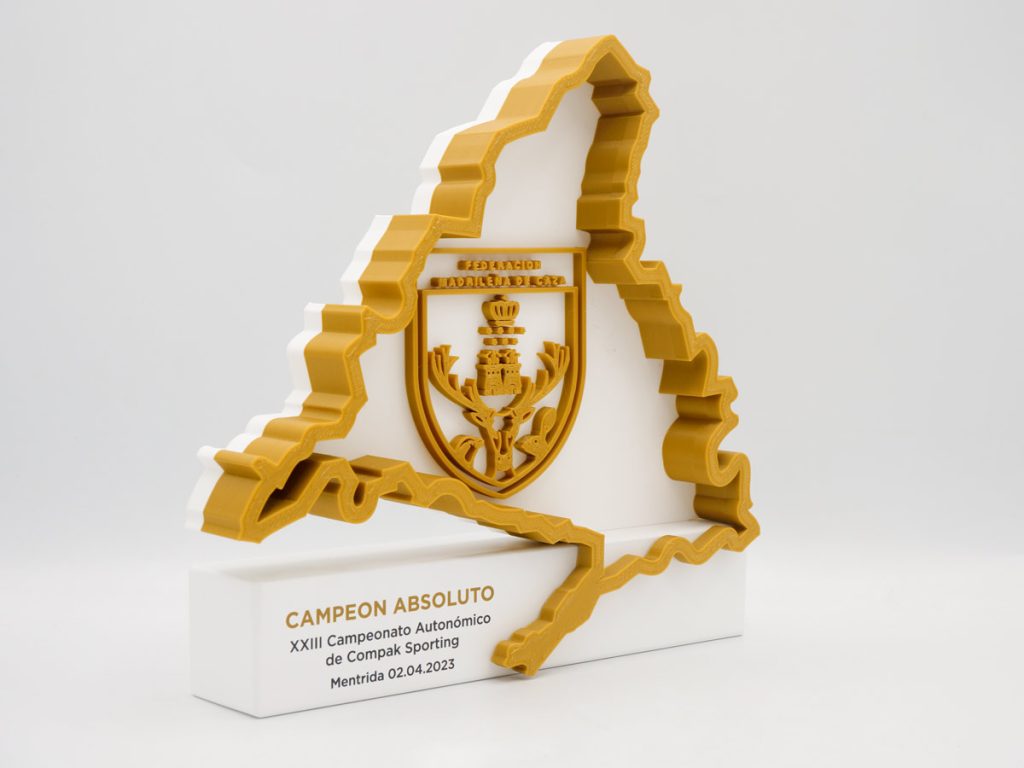 Custom Right Side Trophy - Absolute Champion XXIII Compak Sporting Auntonomic Championship 2023