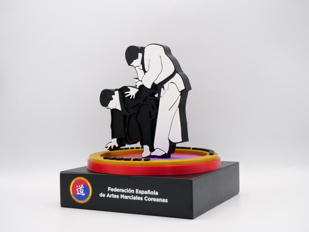 Custom Left Side Trophy - Korean Combat Spanish Federation of Korean Martial Arts