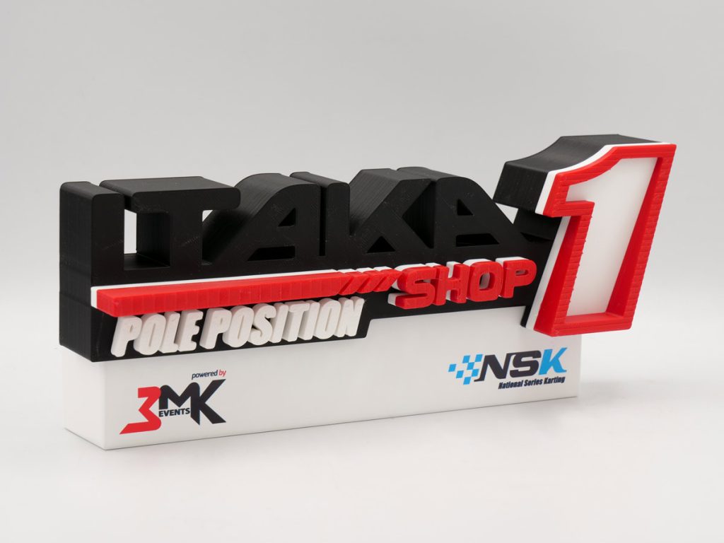 Custom Right Side Trophy - Itaka Pole Position National Series Karting