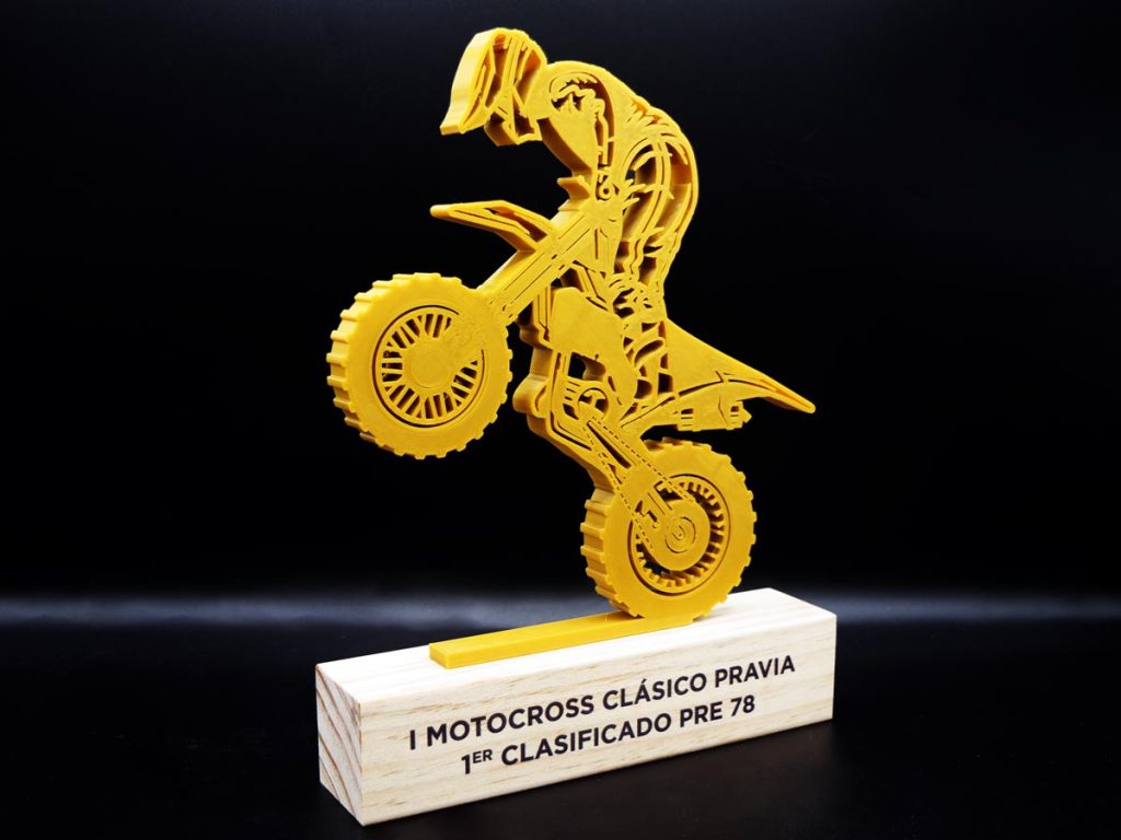 Custom Right Side Trophy - I Classic Motocross Pravia