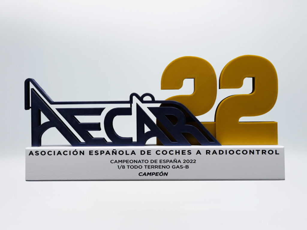 Custom Trophy - Champion All Terrain Gas B Spanish Association of Radio Controlled Cars 2022