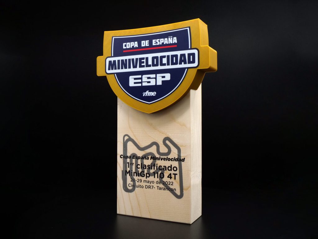 Custom Left Side Trophy - Spanish Mini Speed Cup DR7 RFME Circuit 2022