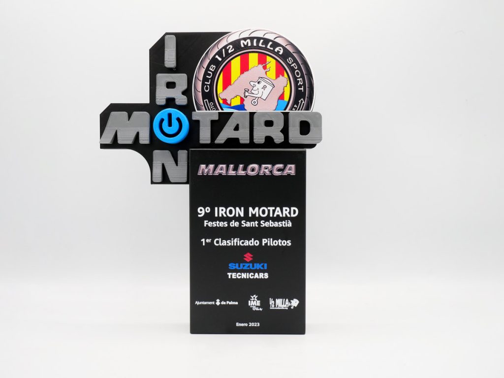 Custom Trophy - 1st Classified Riders 9th Iron Motard Festes de Sant Sebastià 2023