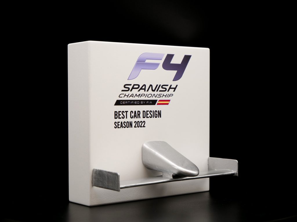 Custom Right Side Trophy - Best Car Design F4 Spanish Championship 2022