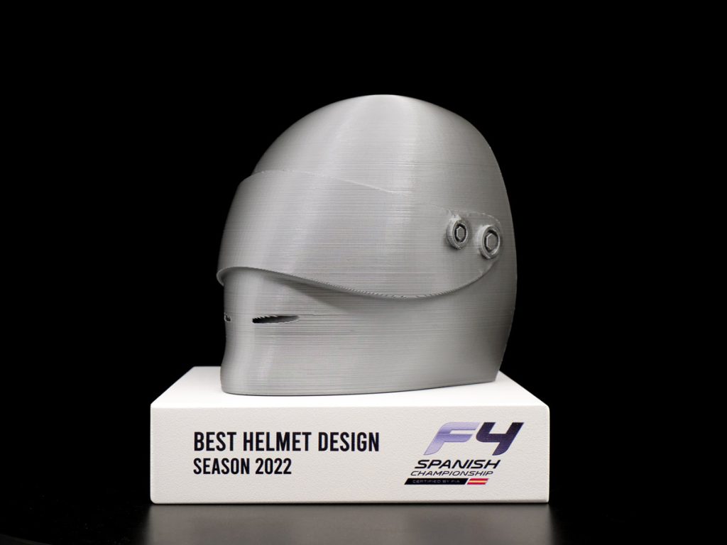 Custom Trophy - Best Helmet Design F4 Spanish Championship 2022