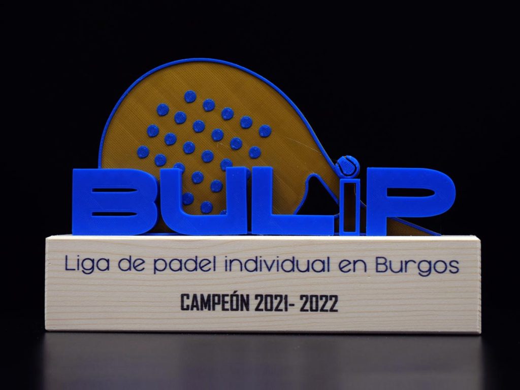 Custom Trophy - Individual Padel League Burgos BULIP 2022