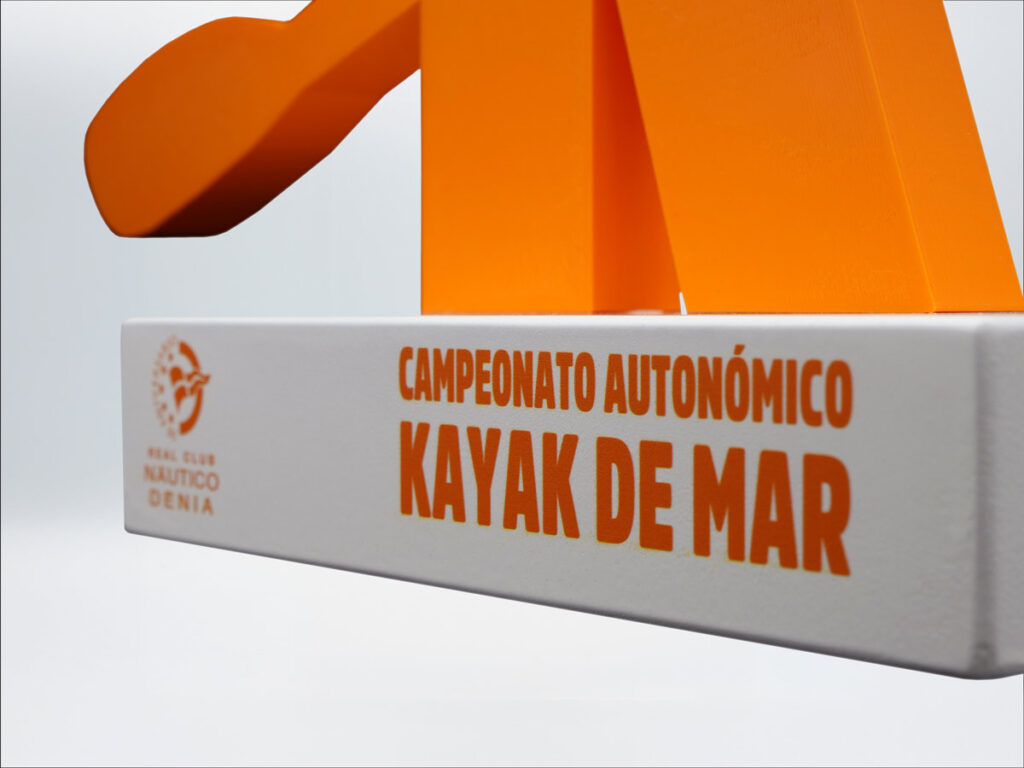 Custom Trophy Detail - Autonomic Championship Sea Kayak Real Club Naútico Denia