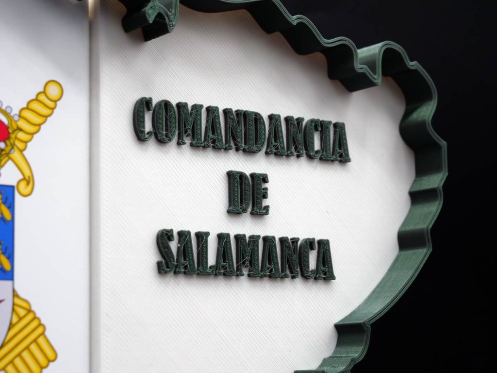 Custom Plaque Detail - Recognition of Salamanca Command Eduado González