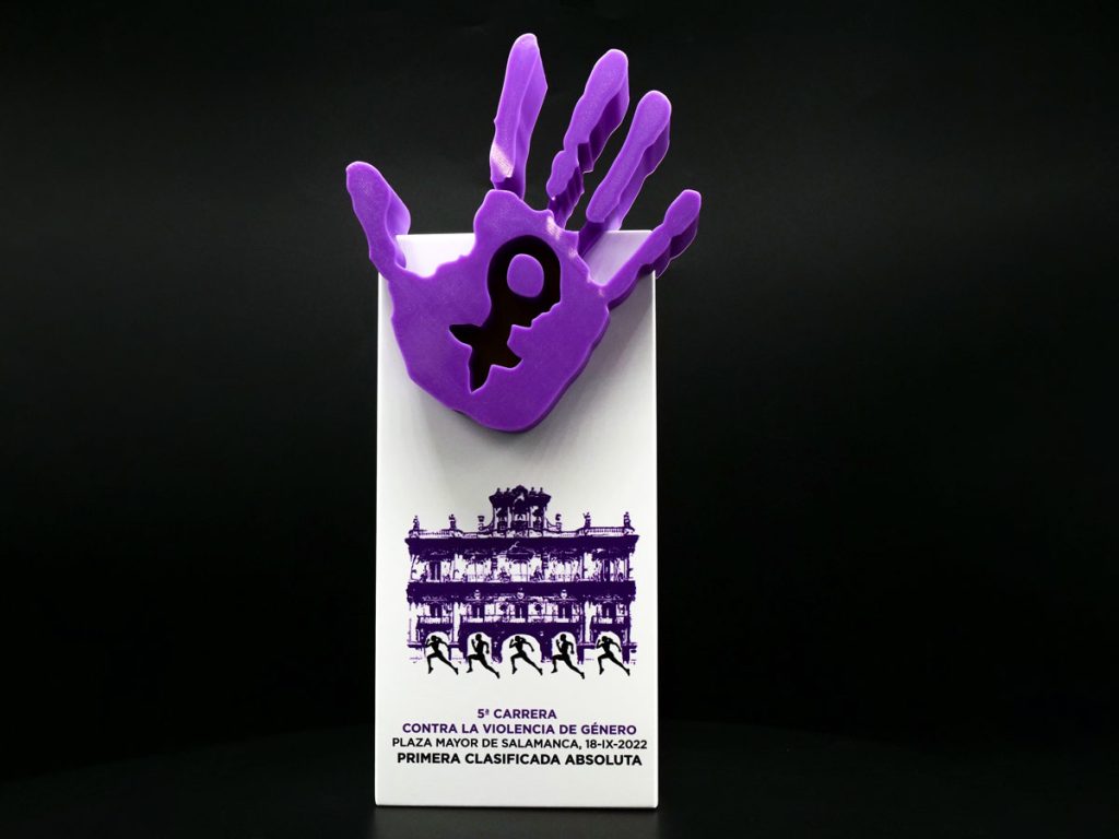 Custom Trophy - First Absolute Classified 5th Race against Gender Violence