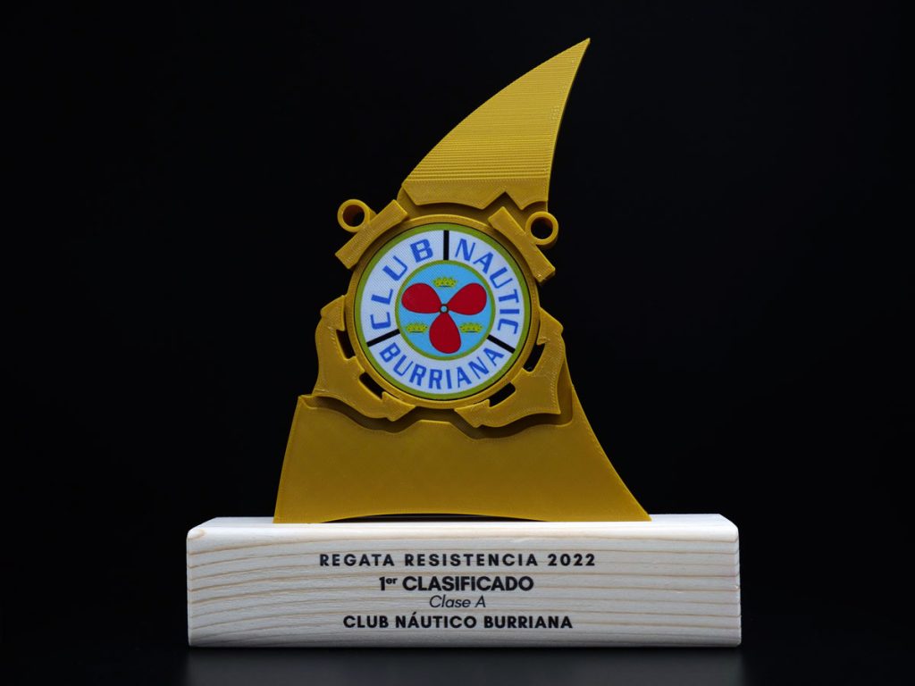 Custom Trophy - 1st Classified in Endurance Regatta Club Naútico Burriana 2022