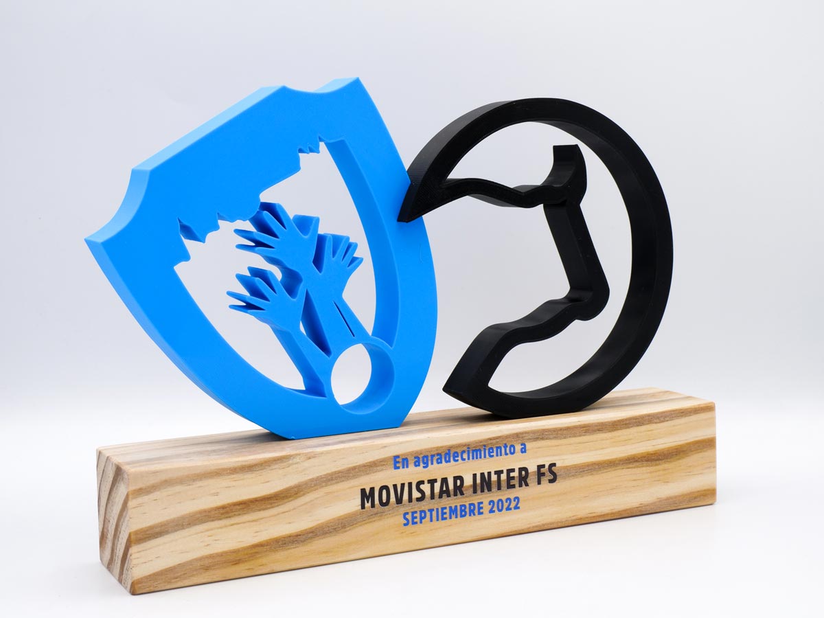 Custom Right Side Trophy - Thanks to Movistar Inter FS Unionistas 2022