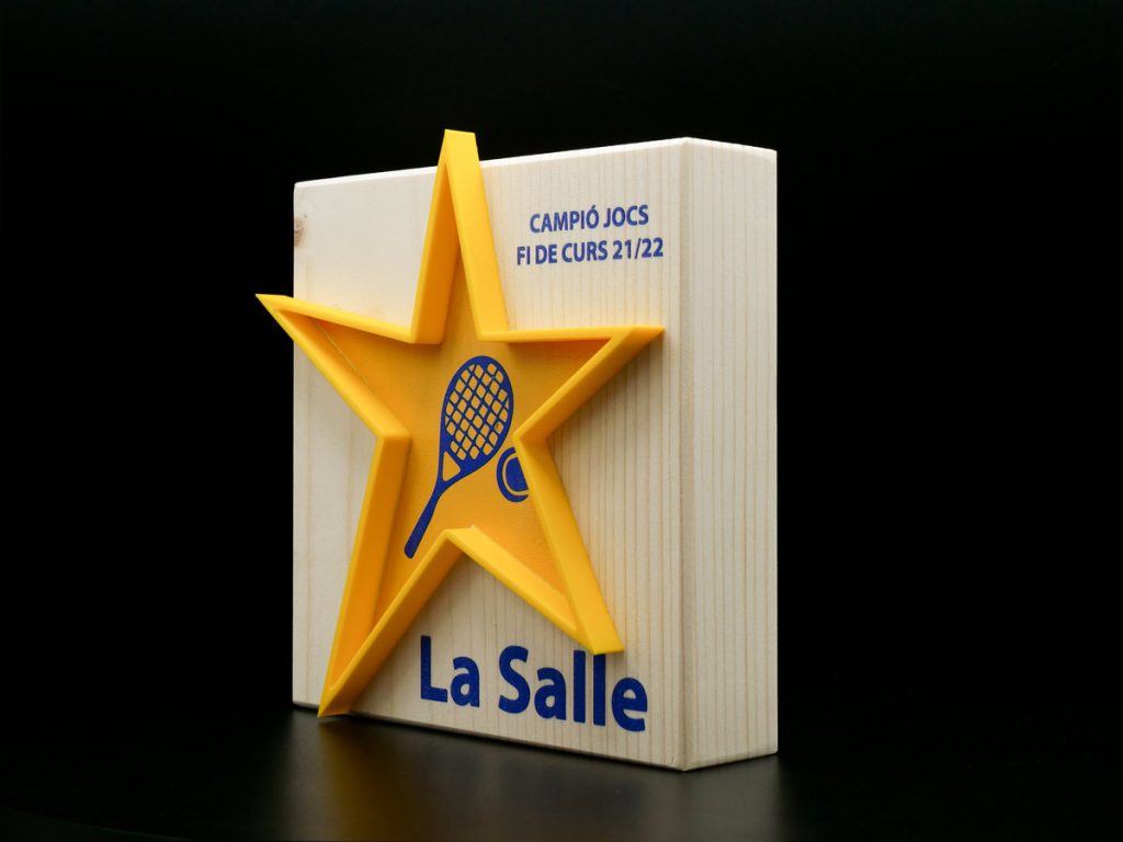 Custom Left Side Trophy - Campió Jocs Fi de Curs La Salle 2022