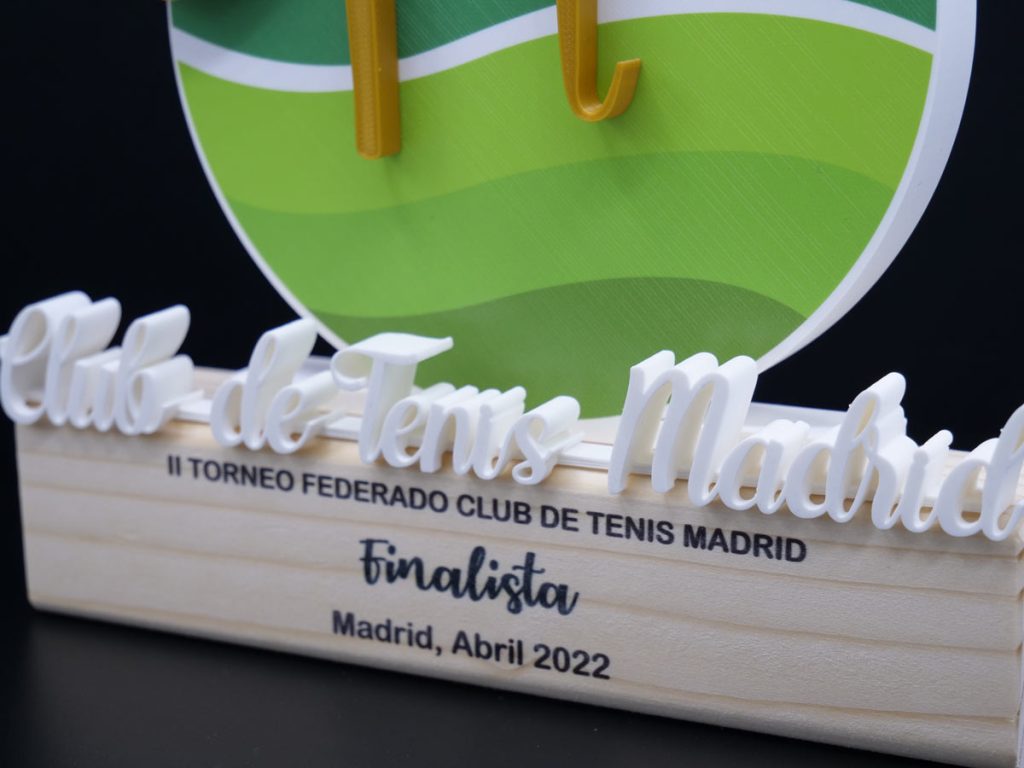Custom Trophy Detail - II Federated Tennis Club Madrid 2022 Tournament