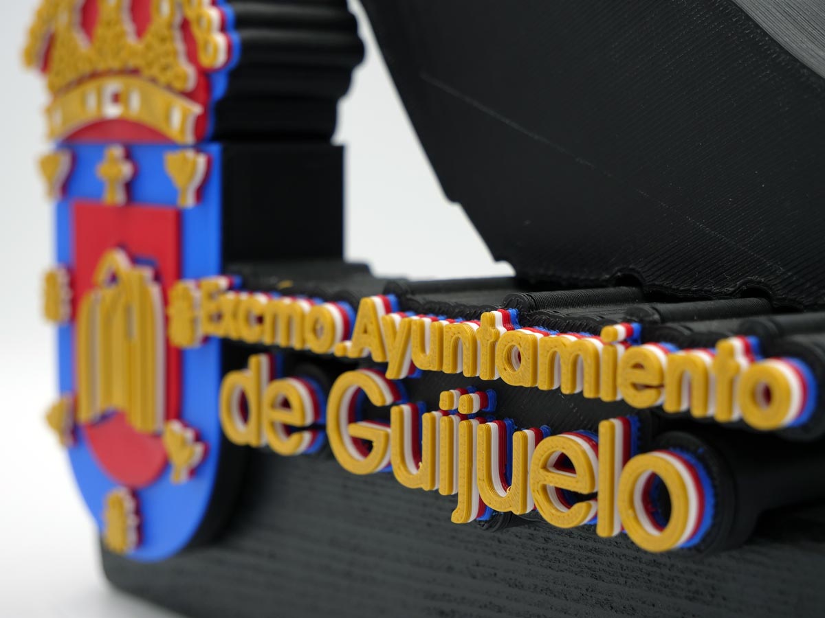 Custom Plaque Base Detail - Your Excellency Guijuelo Town Council