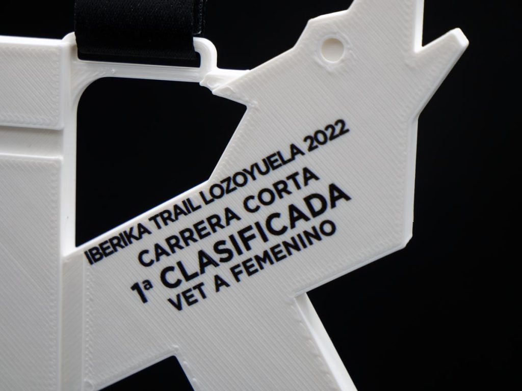 Custom Medal Detail - 1st Classified in the Iberika Trail Lozoyuela 2022 Short Iberika Trail Race