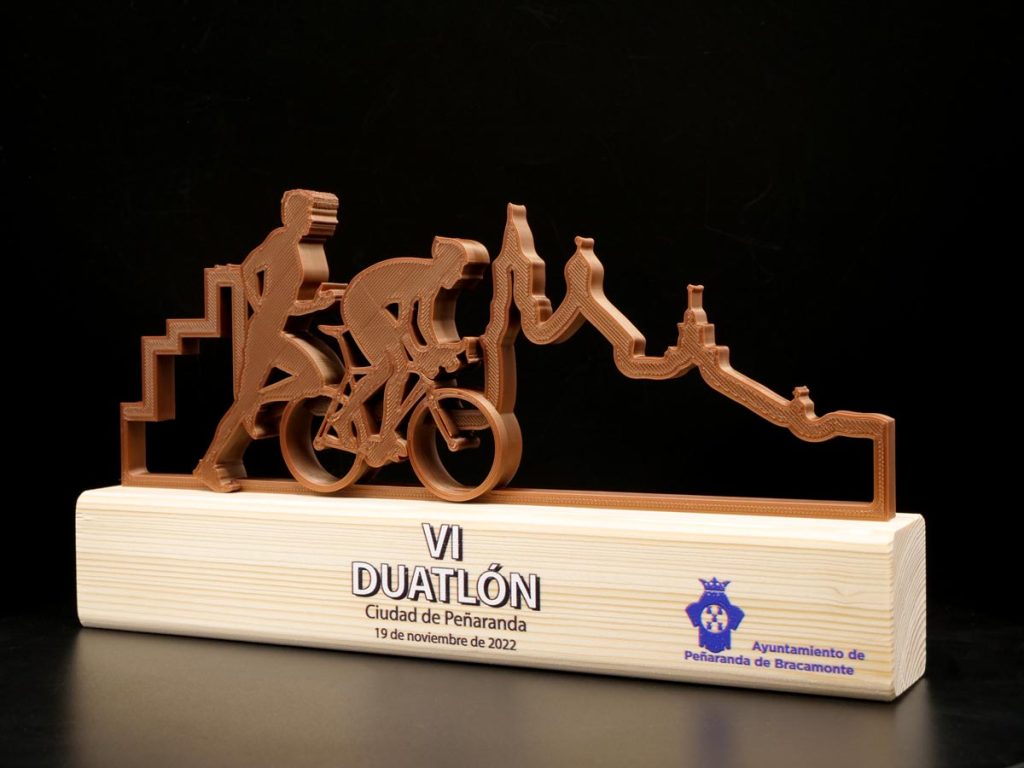 Custom Left Side Trophy - VI Duathlon City of Peñaranda 2022