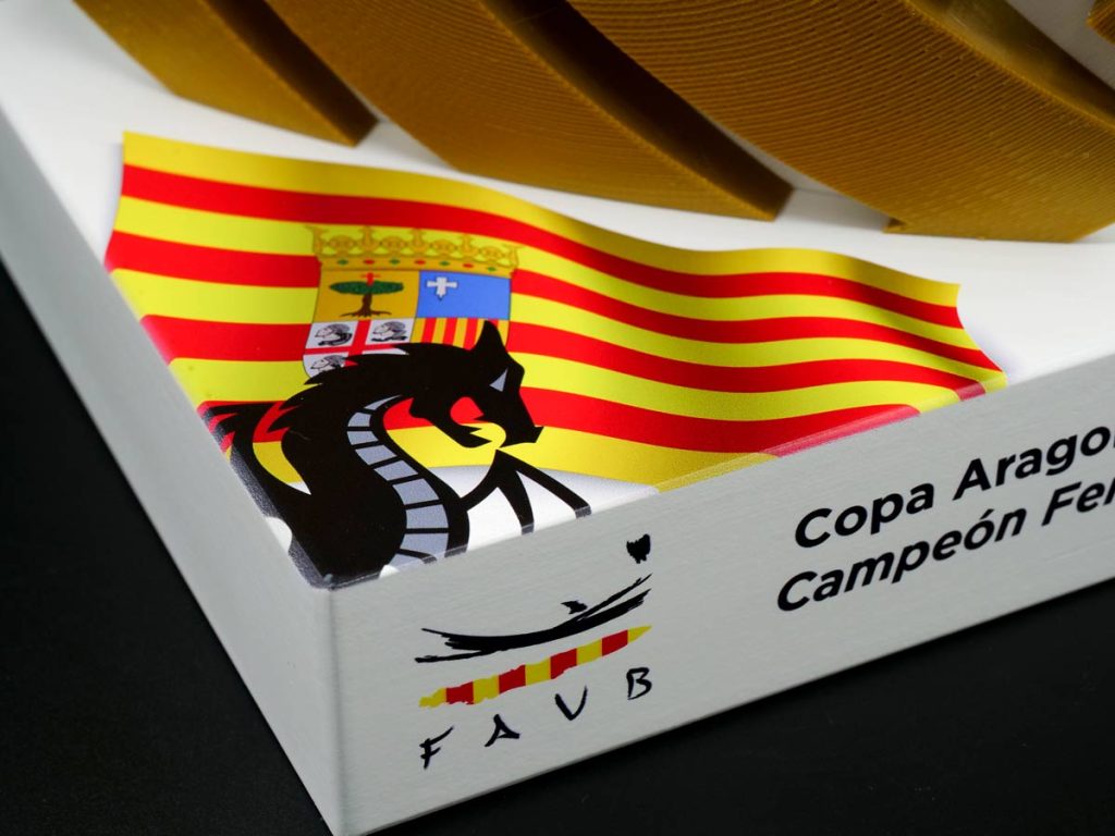 Custom Trophy Detail - Aragon Cup Women's Champion 2022