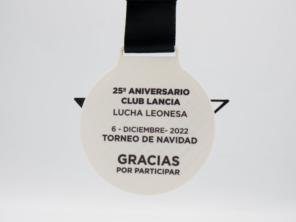 Custom Back Side Medal - 25th Anniversary Christmas Tournament 2022 Club Lancia