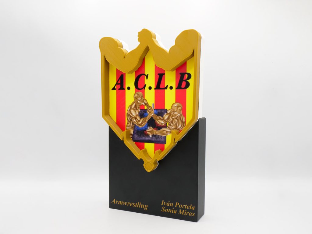 Custom Left Side Trophy - ACLB Armwrestling