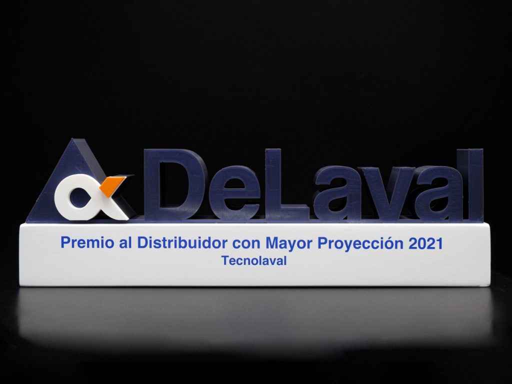 Custom Plaque - Tecnolaval 2021 Award for the Distributor with the Highest Projection