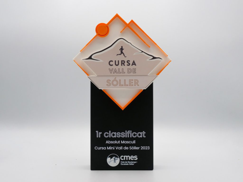 Custom Trophy - 1º Classificat Absolut Masculí Cursa Mini Vall de Sóller 2023