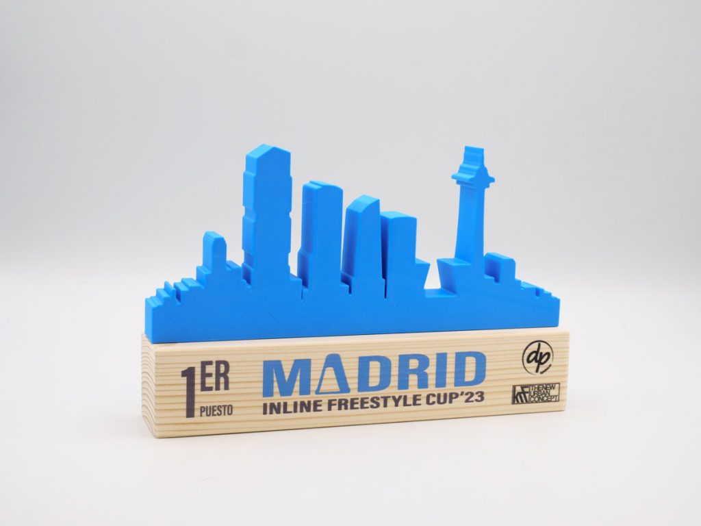Custom Right Side Trophy - 1st Place Madrid Inline Freestyle Cup 2023