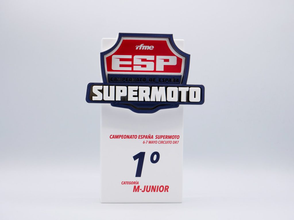 Custom Trophy - 1st Category M-Junor Spanish Supermoto Championship