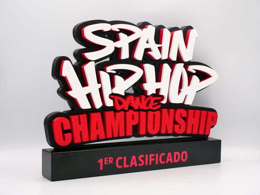 Custom Right Side Trophy - 1º Classified Spain Hip Hop Dance Championship