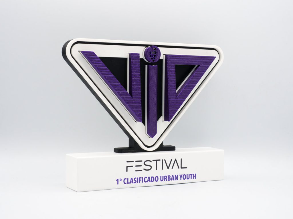 Custom Right Side Trophy - 1st Place Urban Youth Vid Festival