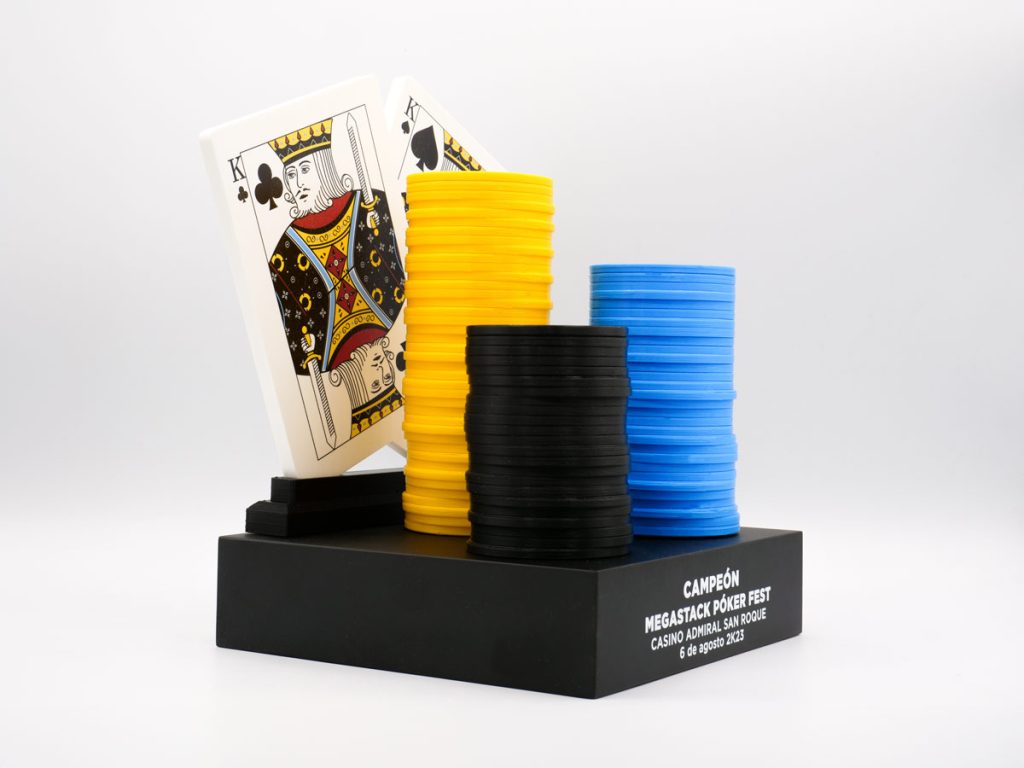 Custom Side Trophy - Megastack Poker Fest 2023 Champion