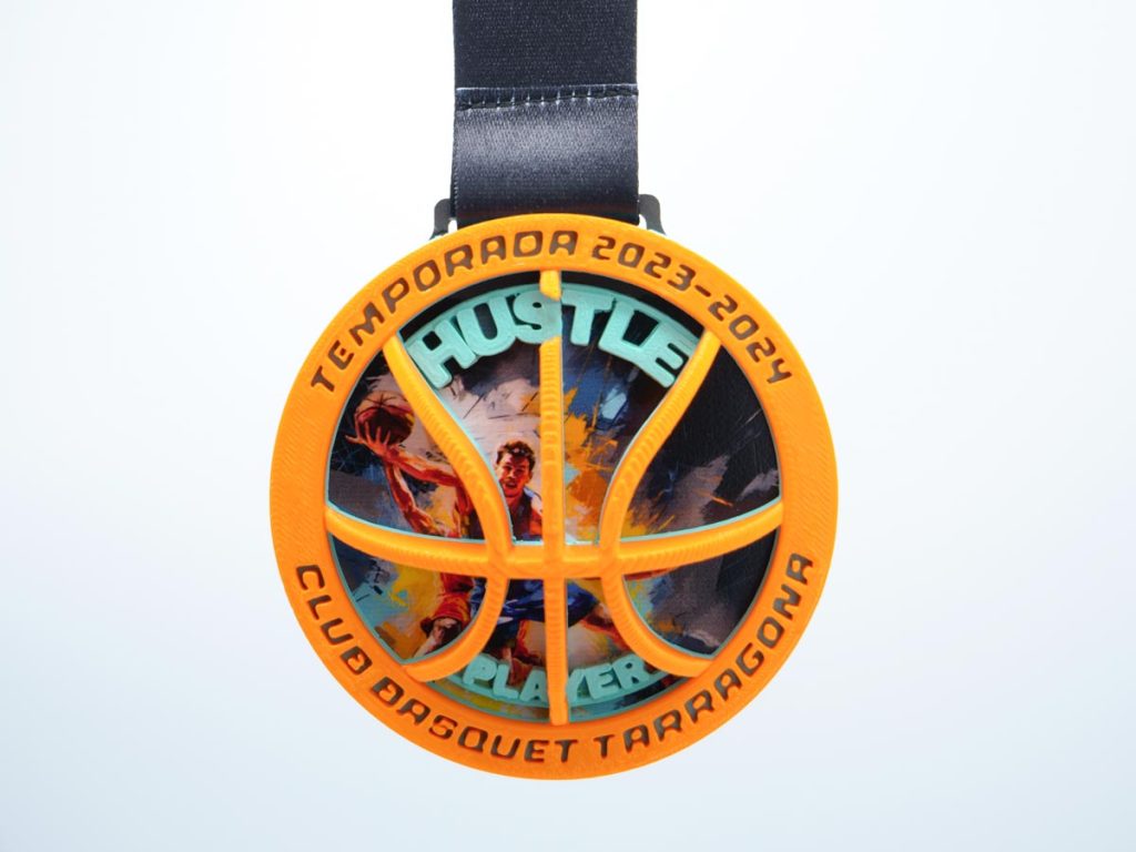 Custom Medals - Hustle Player Basket ClubTarragona