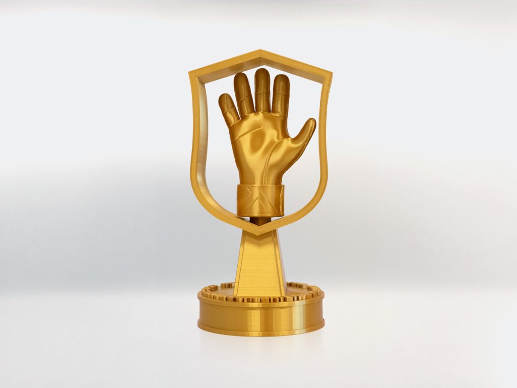 Custom Trophy Glove - Kings League Golden Glove Best Goalkeeper 2nd Split 2023